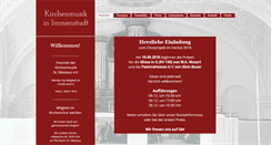 Desktop Screenshot of kirchenmusik-immenstadt.de